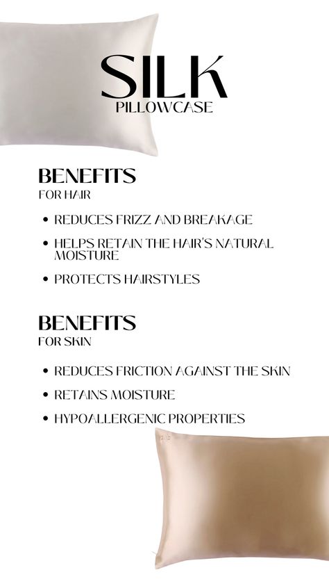 I combined benefits for using silk pillowcase. U need to remember that it is best to use high quality silk for best results Silk Vs Satin Pillowcase, Benefits Of Silk Pillowcase, Satin Pillowcase Benefits Of, Silk Pillow Case Brookline, White Silk Pillowcase, Silk Cushions, Silk Pillowcase, Hair Routines, Glow Up?