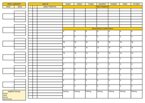 7 Habits Weekly Planner, Stephen Covey Planner, Covey Weekly Planner, Stephen Covey 7 Habits, Covey 7 Habits, Goals Planning, Personal Mission Statement, Seven Habits, Highly Effective People