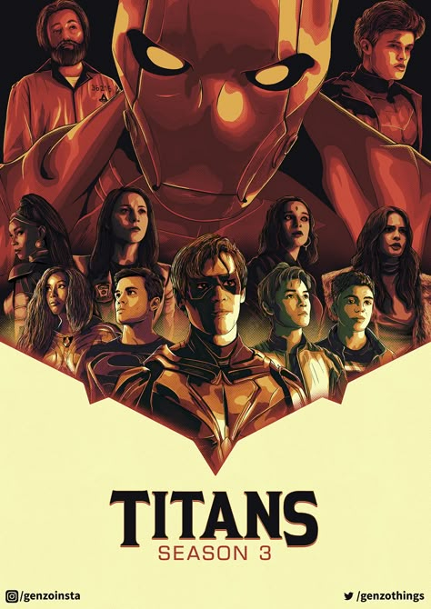 Titans Poster, Teen Titans Go Characters, Titans Tv Series, Hannover Germany, Dc Comics Wallpaper, Bat Boys, Beast Boy, Dc Comics Characters, Jason Todd