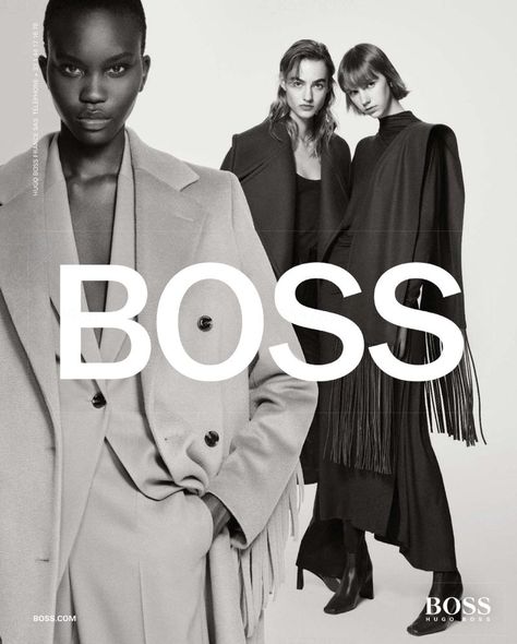 Hugo Boss Campaign, 3 Models Posing Together, Group Fashion Photography, Boss Fashion, Group Fashion, Group Poses, Fashion Photography Poses, The 2000s, Boss Hugo Boss