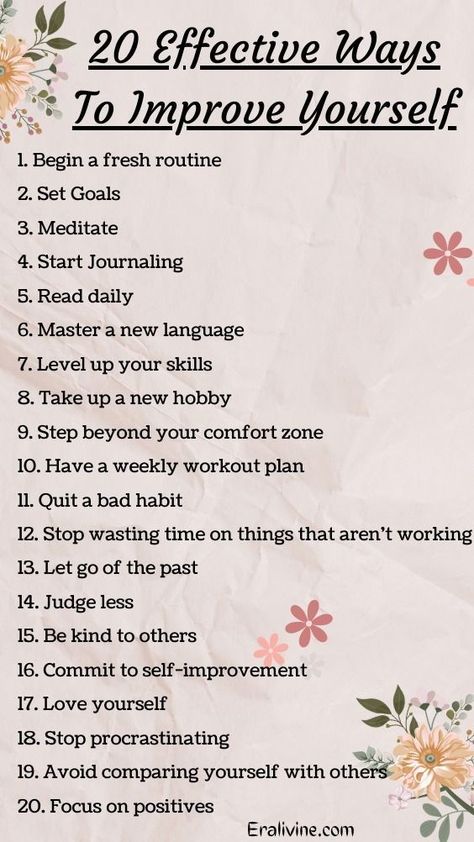 List Of Ways To Better Yourself, How To Improve Myself Everyday, Ways To Pour Into Yourself, How Can I Improve Myself, Ways To Feel Better About Yourself, Things To Improve Yourself, Daily Challenges To Better Yourself, Ways To Improve Mental Health, Ways To Improve Yourself