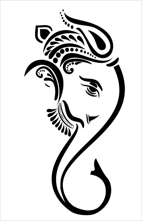 Vinayaka Black And White, Ganpati Ji Drawing, Vinayagar Logo, Ganesh Line Art, Ganesh Black And White, Ganesh Vector, Lord Ganesha Wallpapers, Ganesh Ji Wallpaper, Wallpapers God