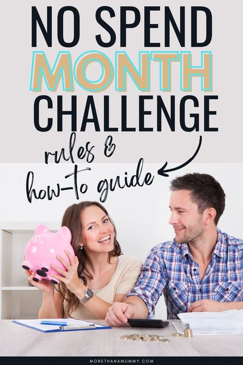 What are the rules of a no spend month challenge? A complete guide to using this money saving challenge! No Spend Month Rules, No Spend Month, Month Challenge, No Spend, Spending Tracker, Saving Challenge, Money Saving Challenge, Accounting And Finance, Savings Challenge