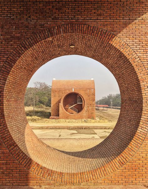 Nepali Times | U Thant, Kenzō Tange and the Buddha’s birthplace Kenzo Tange, Brick Arch, Brick Art, Japanese Architect, Brick Architecture, Brick Design, Brick Building, Brickwork, Brutalism