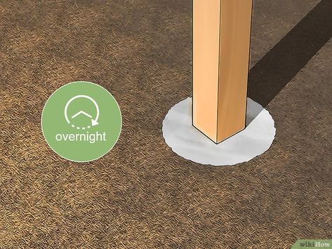 How To Put Posts In The Ground, Setting Fence Posts, How To Make Fence, Galvanized Fence, Backyard String Lights, Outdoor Fire Pit Area, Metal Fence Posts, Tree Fort, Concrete Posts