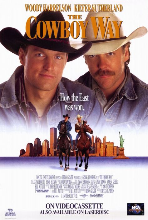 The Cowboy Way, Bon Jovi Song, Woody Harrelson, Kiefer Sutherland, Movies Worth Watching, From Movie, Vhs Movie, Poster Shop, The Cowboy