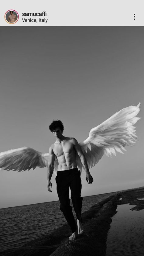 Eli Ever Vicious, Model Full Body Reference, Vicious And Vengeful, Men With Wings, Wings Photoshoot, Guild Hunter, Angel Vs Devil, Full Body Reference, Male Angels