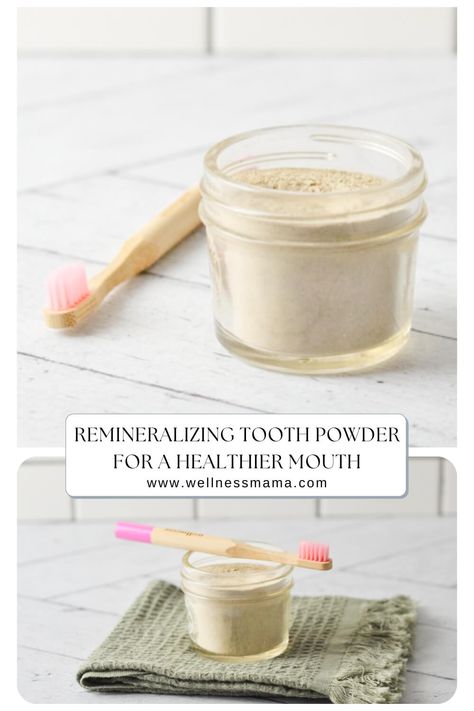 This homemade tooth powder uses ingredients that rebuild enamel, freshen breath, and detox your mouth. Homemade Toothpaste Powder, Diy Antibiotics For Tooth Infection, Diy Tooth Powder Recipe, Homemade Tooth Powder, Tooth Remineralizing, Toothpaste Homemade, Heal Tooth Decay Naturally, Diy Tooth Powder, Homemade Organic Toothpaste