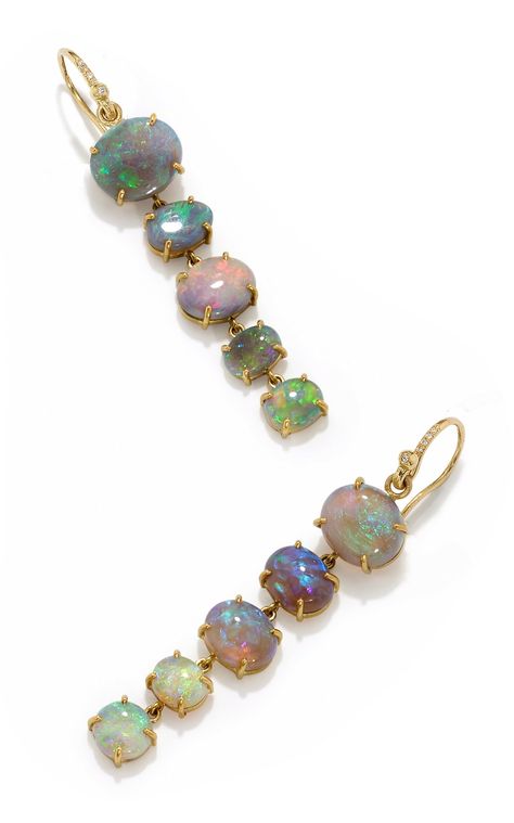 One of a Kind Opal Earrings by Irene Neuwirth | Moda Operandi Luxury Gifts For Men, Anita Ko, Irene Neuwirth, Minerals And Gemstones, Opal Earrings, Boho Bracelets, Boho Necklace, Designer Jewelry, Opal Rings