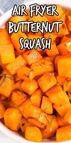 Macro Eating, Air Fryer Butternut Squash, Rutabaga Recipes, Butternut Squash Cubes, Vegetable Dish, Butternut Squash Recipes, Air Fryer Dinner Recipes, Barre Workout, Air Fryer Recipes Easy