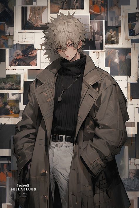 #StylishHero #KatsukiBakugou #CasualLook #TurtleneckFashion #MyHeroAcademiaStyle Description: Embrace Katsuki Bakugou's stylish hero persona with his casual turtleneck fashion in the anime. Anime Boy Outfit Ideas, Anime Turtleneck, Turtleneck Fashion, Wolf Clothing, Persona Anime, Casual Turtleneck, Anime Demon Boy, Old Fashion Dresses, Katsuki Bakugo