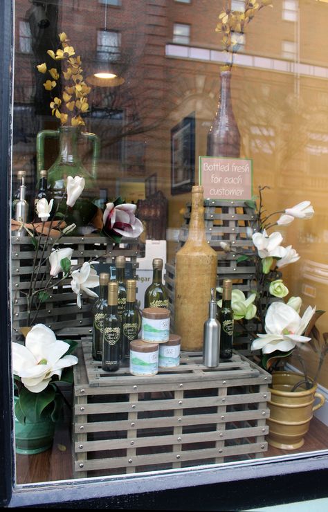 Winery Window Display, Candle Window Display, Wine Store Window Display, Kitchen Store Window Display, Apothecary Window Display, Wine Shop Window Display, Wine Window Display, Boho Window Display, Market Window Display