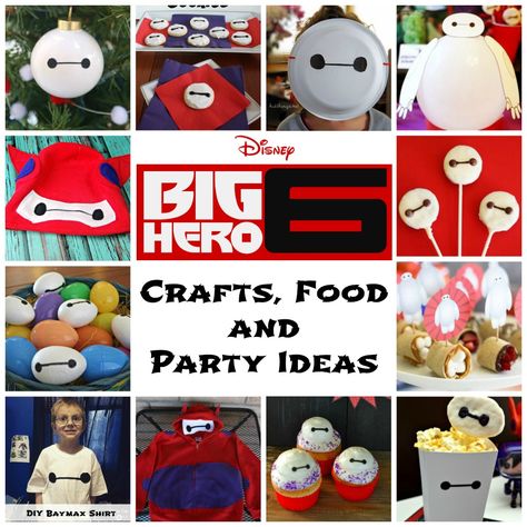 Big Hero 6 Crafts, Food and Party Ideas Big Hero 6 Birthday Party Ideas, Baymax Birthday Party, Baymax Party, Inexpensive Birthday Party Ideas, Baymax Birthday, Big Hero 6 Birthday, Big Hero 6 Party, Party Planning Food, Themed Nights