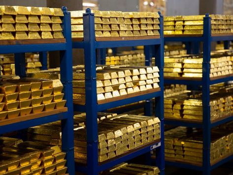 Gold Vault, Lingot D'or, Gold Reserve, Gold Bullion Bars, 26 September, Gold Bars, Gold Money, Gold Rate, Central Bank