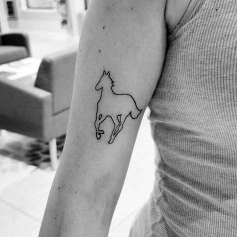 White Pony album by Deftones cover art tattoo Deftones Pony Tattoo, Deftones Horse Tattoo, White Pony Tattoo, Deftones Tattoo, Pony Tattoo, Tattoos Inspo, Medicine Bottle, Cool Piercings, Horse Tattoo