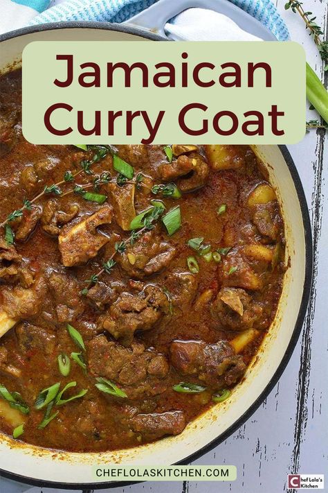 Curry Recipes Jamaican, Stewed Goat Recipe, Goat Meat Stew, Curry Lamb Stew Recipes, Goat Recipes Meat, Slow Cooker Goat Curry, Curry Goat Jamaican Recipe Slow Cooker, Goat Curry Recipes Jamaican, Jamaican Curry Goat Slow Cooker