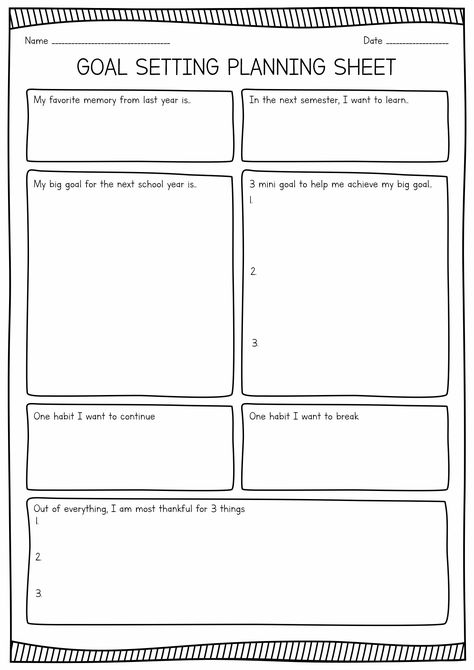 Goal Planning Worksheet Planning My Future Worksheet, Goals Group Therapy, Goals Worksheet For Kids, Goal Setting Worksheet For Students, Career Planning Worksheets, Priority Worksheet, Goal Worksheet Printables, Iep Template, Accountability Worksheets