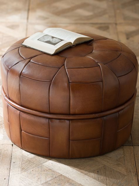 Petal Leather Pouf Poufs In Living Room, Ultra Modern Furniture, Leather Pouf Ottoman, Value Furniture, Modern Rustic Decor, Ottoman Stool, Leather Pouf, Pouf Ottoman, Blue Decor