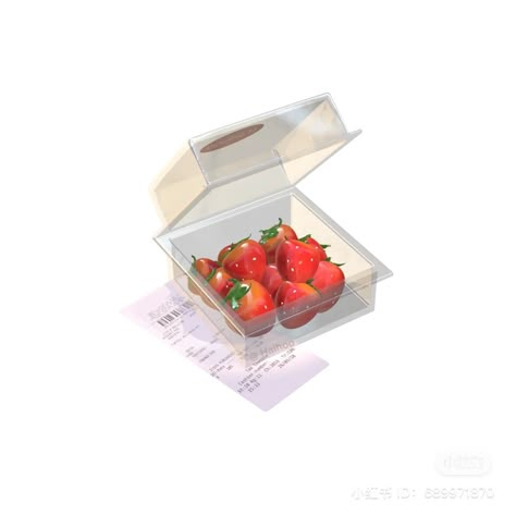 Strawberry Profile Picture, Strawberry Widget, Strawberry Icon, Food Icon Png, Pastel Pink Icons:), Strawberry Png, 3d Things, Strawberry Art, Photo Cutout