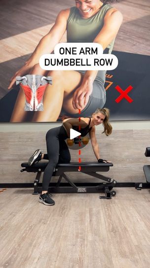 One Arm Dumbbell Row, Dumbbell Row, Full Body Workouts, Full Body Hiit Workout, Workout Plan Gym, Gym Workout For Beginners, Dumbbell Workout, Back Workout, Shoulder Workout