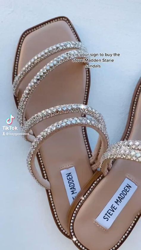 Alo Shoes, Sign Video, Wedding Edit, Sparkly Sandals, Pretty Sandals, Sparkly Shoes, Glitter Sandals, Sandals Outfit, Rhinestone Sandals