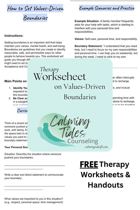 Are you or someone you know struggling to set boundaries? Maybe you're not sure when the right moment is or which boundaries to set. If so, you're not alone.  Try this worksheet and improve your boundary-setting skills! Boundary Activities, Setting Boundaries Worksheet, Boundaries To Set, Counselling Worksheets, Boundaries Worksheet, Boundary Setting, Counseling Worksheets, Maternal Mental Health, Practicing Self Love