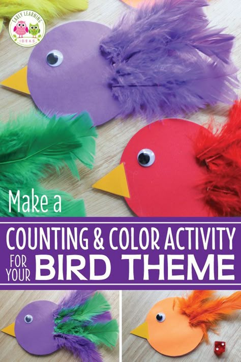 Birdcraft Preschool, Birds And Insects Preschool, Bird Activity Preschool, Preschool Bird Art, Blue Bird Craft Preschool, Fish And Bird Crafts Preschool, Hooray For Birds Activities, Shape Birds Preschool, Birds Arts And Crafts For Kids