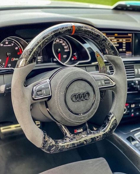 Best Audi Fan Page🥇 on Instagram: "🔥Insane Carbon Steering Wheel🔥 • • Credit: @nardo_rs5 • •⁠ FoLLoW 👉🏼 @audilogy⁠ ⁠FoLLoW 👉🏼 @audilogy⁠ FoLLoW 👉🏼 @audilogy⁠ •⁠ 👇🏼Tag someone who has to see this ⁠ •⁠ 🔔 Daily posts of Audi pictures and videos ⁠ •⁠ ❤️Doubletap if you like this⁠ •⁠ ✅ Turn on Post notification to see content⁠ ⁠ ⁠ ⁠ ⁠ #audirs A #audilove U #audilover D #audiloverr I #audilovers L #carphotography O #audi_official G #audiclub Y #audifan A #instacars U #car D #amazingcars I Audi Pictures, Audi Steering Wheel, Audi Car, Audi Rs5, Audi Sport, Audi Rs, Steering Wheels, Audi Q3, Audi Cars