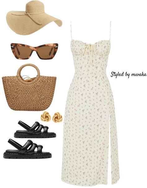 Picnic date look Picknick Outfit, Picnic Clothes, Summer Picnic Outfit, Picnic Date Outfits, Picnic Outfit Summer, Dress Templates, Nude Outfits, Picnic Style, Outfits Edgy