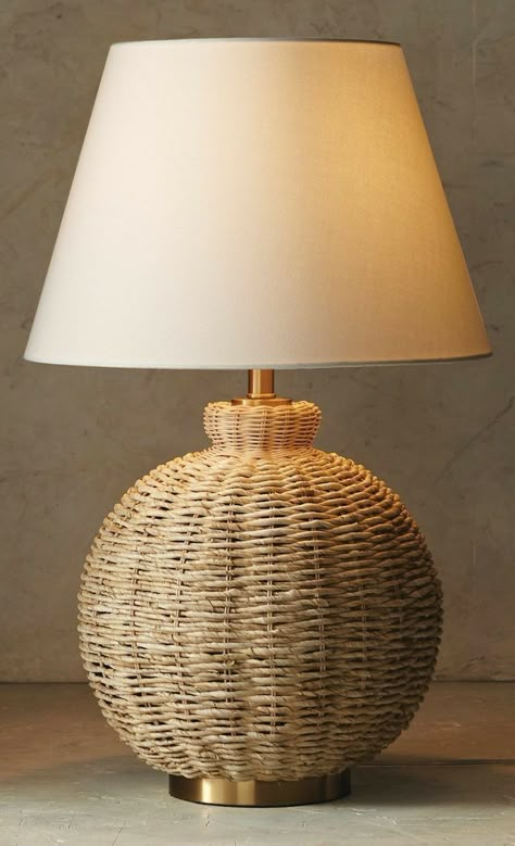 Boho Bedroom Lamp, Home Remodel Before And After, Monogram Door Mat, Handcrafted Lamp, Tall Table Lamps, Bedside Table Lamp, Rattan Lamp, Light Ideas, Target Home Decor