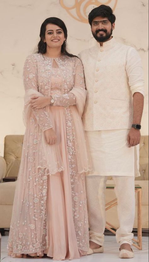 WhatsApp on 9496803123 to customise your handcrafted designer bridal wear with us online. Book your appointment today. We do ship internationally. (Pics for reference) Christian Bride Engagement Dress, Matching Dress For Couple Formal, Engagement Christian Dress, Bridal Anarkali Suits Engagement, Christian Engagement Dress For Bride, Kerala Christian Engagement Dress, Christian Engagement Dress, Roka Outfits, Engagement Lehengas