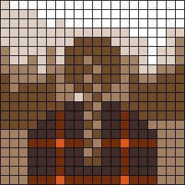 Evermore Pixel Art, Taylor Swift Melty Beads, Album Cover Pixel Art Grid, Taylor Swift Hama Beads, Album Cover Perler Beads, Ts Album Cover, Taylor Swift Cross Stitch Pattern, Taylor Swift Pixel Art, Alpha Design