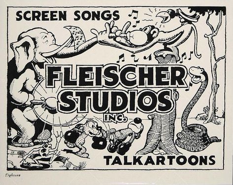 Fleischer Studios Screen Songs Talkartoons 1930s Fleischer Studios, Max Fleischer, 1930s Cartoons, Tom Moore, Classic Cartoon Characters, Famous Cartoons, Retro Cartoons, Old Cartoons, Classic Cartoons