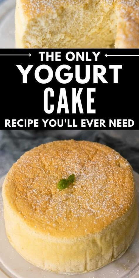 Easy Yoghurt Cake, Healthy Yoghurt Cake, Mango Yogurt Cake, Yoghurt Mug Cake, Using Yogurt In Baking, Desserts Using Yogurt, Lemon And Yoghurt Cake, Light Cake Recipe Healthy, Cakes With Yogurt In Them