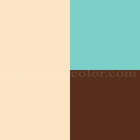 Benjamin Moore™148 Porter Ranch Cream  Benjamin Moore 662 Mexicali Turquoise  Color Your World 5816 Walnut Brown Cream Benjamin Moore, Aqua Color Schemes, Porter Ranch, Turquoise Living Room Decor, Living Room Turquoise, Brown Living Room Decor, Wall Color Combination, Zinfandel, Bedroom Color Schemes