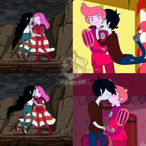 Marceline X Bubblegum, Bubblegum And Marceline, Marshall Lee Adventure Time, Pac E Mike, Prince Gumball, Adveture Time, Adventure Time Comics, Marceline And Princess Bubblegum, Marceline And Bubblegum