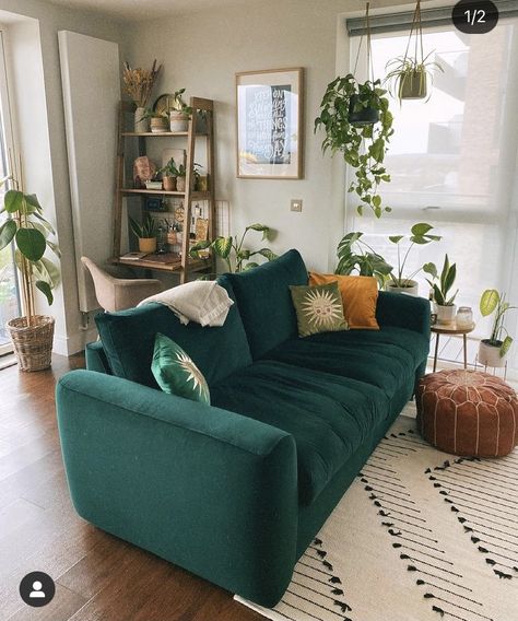 Velvet Green Sofa Decor, Green Couch Wayfair, Green Couch Green Wall Living Room, Teal Couch Aesthetic, Velvet Green Couch Decor, Small Green Sofa, Emerald Green Couch Aesthetic, Blue Green Couch Living Room, Teal Couch Decor