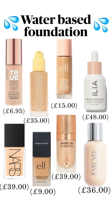 Water based foundation reccomentations #waterbased #foundation #beauty Water Based Foundation, Quick Makeup, Skin Tint, Tinted Spf, Latest Makeup, Makeup Must Haves, Best Foundation, Professional Makeup Artist, Skin Serum