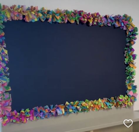 Homemade Borders For Bulletin Boards, Bulletin Board Tissue Paper Border, Tissue Paper Bulliten Board, Fringe Bulletin Board Border, 3d Borders For Bulletin Boards, Bulitin Board Border Ideas, Tissue Paper Border Bulletin Boards, Tissue Paper Bulletin Board, Tissue Paper Border