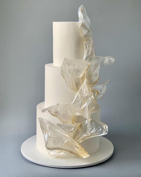 Wedding Cake Images, Boho Cake, Wafer Paper Cake, Dream Wedding Cake, Wedding Cake Table, White Birthday, Wedding Dessert Table, Gorgeous Wedding Cake, White Wedding Cakes