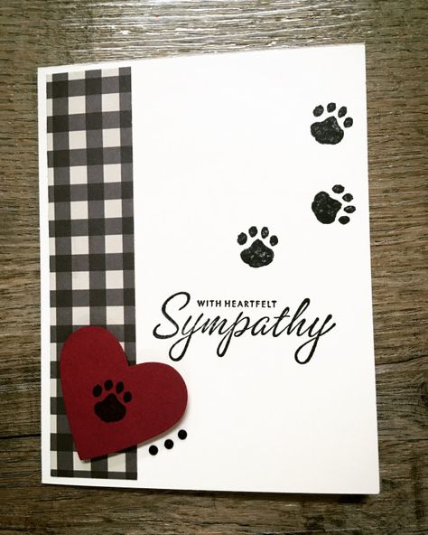 Sympathy Cards Dogs Pet Loss, Diy Dog Sympathy Card, Sympathy Dog Cards, Dog Sympathy Card Loss Of Pet Handmade, Animal Sympathy Cards, Stampin Up Sympathy Cards For Dogs Loss Of Pet, Stampin Up Pet Sympathy Cards Dogs, Loss Of Pet Dog Sympathy Cards Diy, Homemade Pet Sympathy Cards