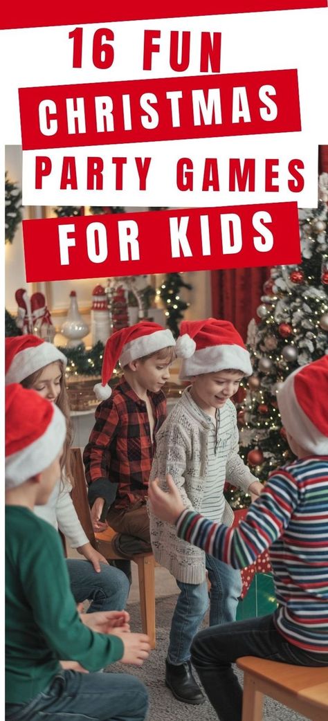 Festive & Fun: Must-Try Christmas Party Games for Kids! Party Games For Toddlers, Family Friendly Christmas Party, Fun Kids Party Games, Birthday Party Entertainment, Classroom Holiday Party, Childrens Party Games, Classroom Christmas Party, Toddler Party Games, Fun Holiday Games