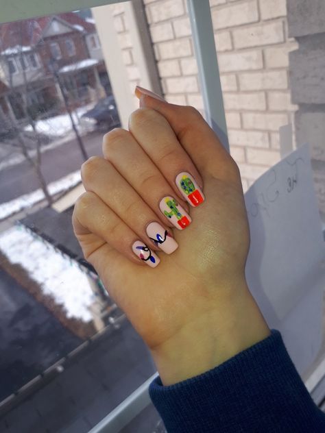 Christmas Cactus Nails, Boy Nail Art, Trendy Christmas Nails, Cactus Nails, Cute Christmas Nails, Dope Nail Designs, Christmas Nails Acrylic, Christmas Cactus, Dream Nails