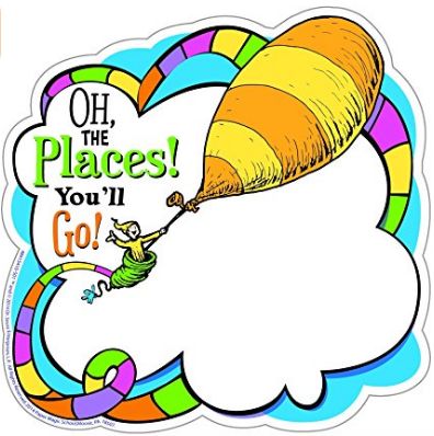 Oh The Places Youll Go Craft, Oh The Places Youll Go Printable, Fccla Ideas, The Places Youll Go, Sant Patrick, Paper Cut Outs, Dr Seuss Quotes, Seuss Quotes, Bulletin Board Sets