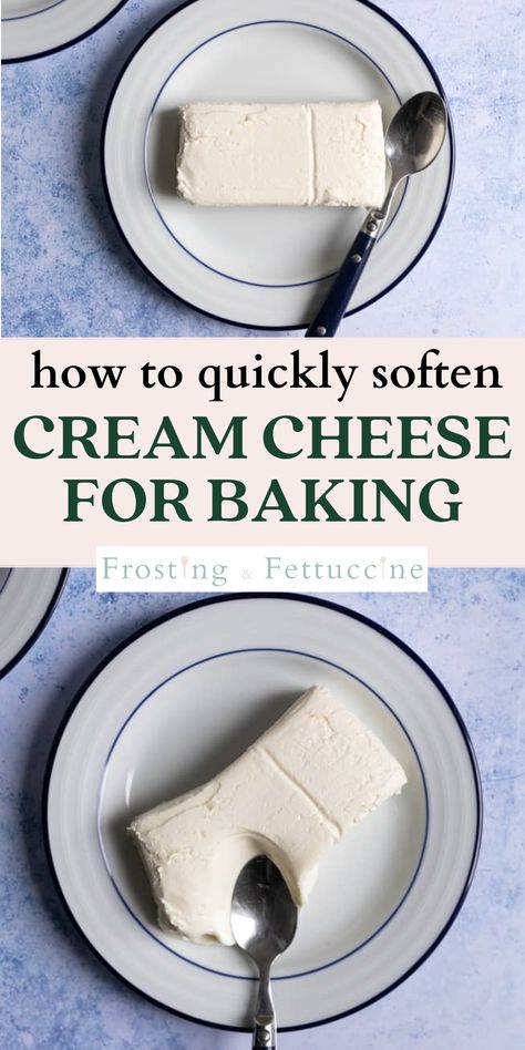 Learn how to soften cream cheese using one of these methods. You don't even need a microwave for this! You can easily soften cold cream cheese quickly with one of these easy steps. How To Soften Cream Cheese Quickly, Cream Cheese Substitute, Recipes Using Cream Cheese, Cream Cheese Spread Recipes, Cheese Pudding, Chocolate Cream Cheese Frosting, Cream Cheese Brownies, Make Cream Cheese, Caramel Cheesecake