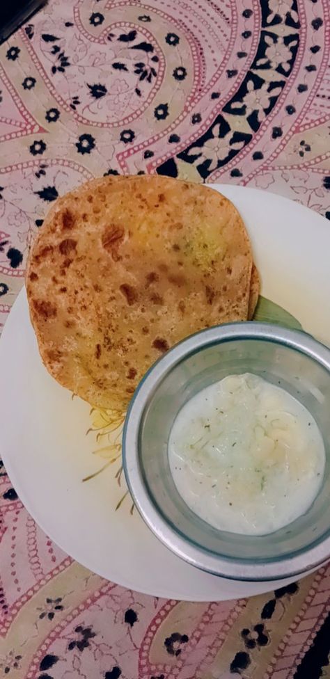 Paratha with raita Aloo Ka Paratha, Ethnic Recipes