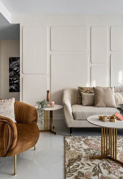 Discover 2024's Trendsetting Living Room Wall Designs: Modern Luxury, Bohemian Flair, and Indian Elegance Unveiled Sofa Back Wall, Living Room Wall Designs, Pop Wall, Wall Pop, Wall Moulding, Latest Living Room Designs, Sofa Wall, Wall Panel Design, Hall Interior