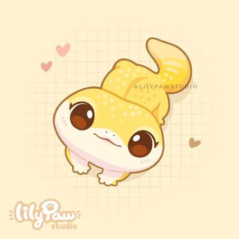 Cute Gecko, Cute Kawaii Animals, Cute Animal Drawings Kawaii, Cute Doodles Drawings, Cute Kawaii Drawings, Cute Doodle Art, Anatomy Drawing, Cute Cartoon Drawings, Cute Cartoon Animals