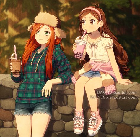 Realistic Gravity Falls, Gravity Falls Wendy Fanart, Mable Gravity Falls Fanart, Wendy Gravity Falls Fanart, Mable Gravity Falls, Gravity Falls Wendy, Giffany Gravity Falls, Disney Anime Style, Reverse Gravity Falls