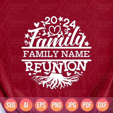 Family Reunion Svg 2024 DIY Personalized Fami Family Reunion Logo, Family Reunion Shirts Designs, Family Reunion Svg, Standee Design, Adoption Party, Family Reunion Shirts, Reunion Shirts, Reunion Ideas, Family Svg